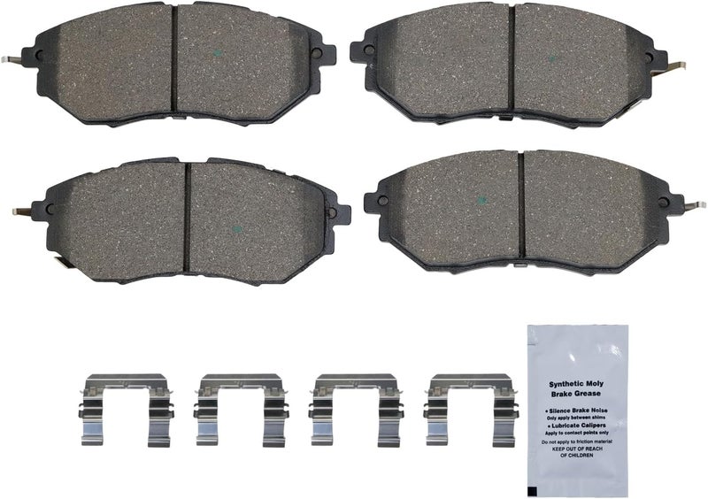 HUSCH D1078 Front Ceramic Brake Pads Kit Fit For Subaru B9 Tribeca 2006-2007, For Forester 2014-2018, For Legacy 2005-2019, For Subaru Outback 2010-2019, For Tribeca 2008-2014, For WRX 2015-2021 - Image 2